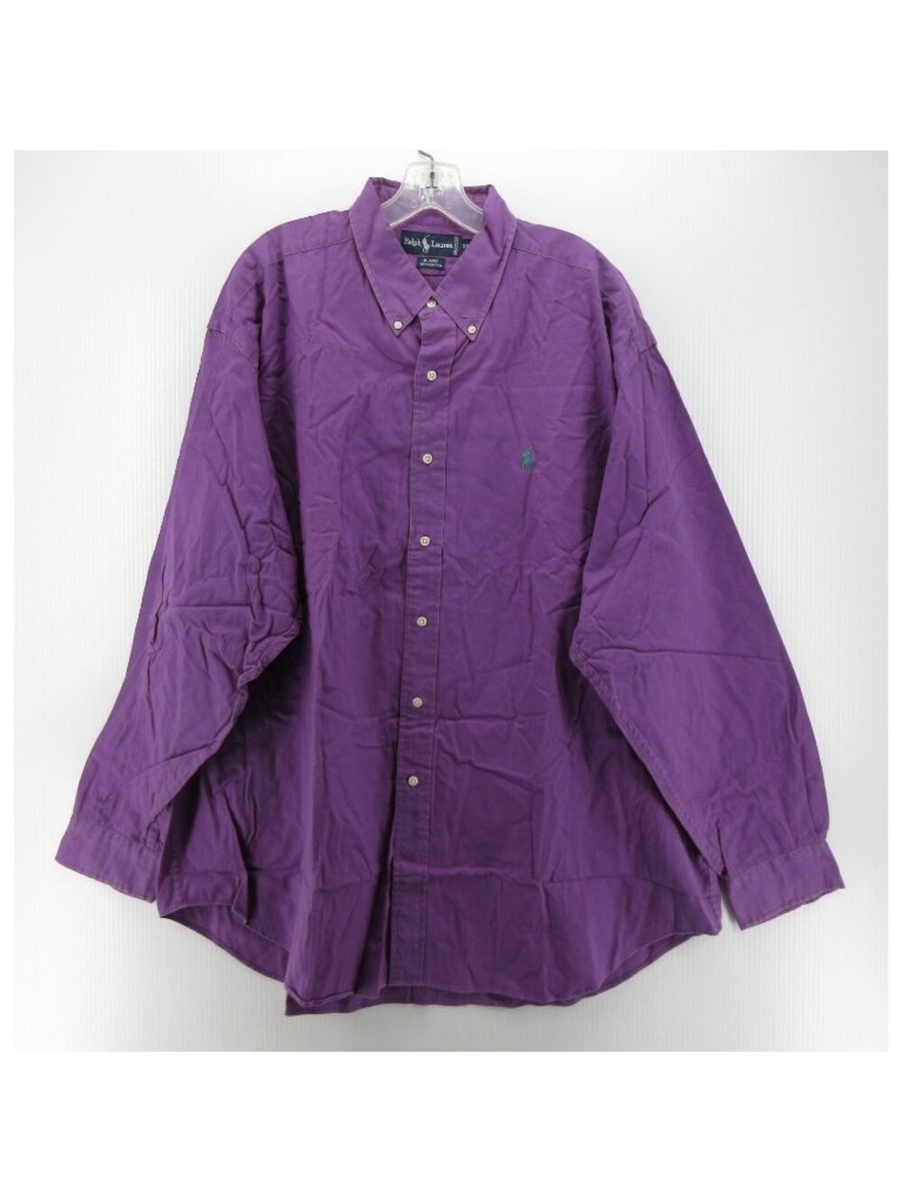 VINTAGE Ralph Lauren Shirt XXL Purple Blaire Button Down Pony Logo